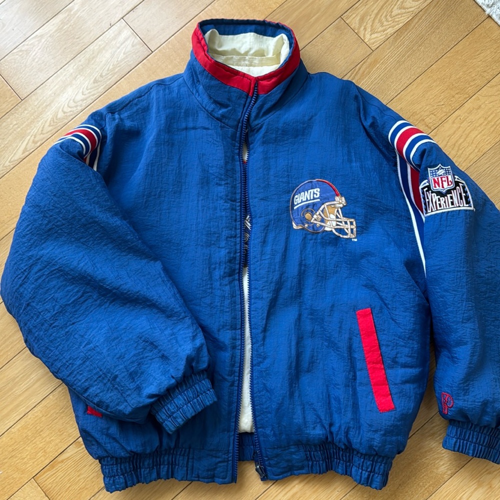 Vintage NFL New York Giants Pro Player Reversible Jacket